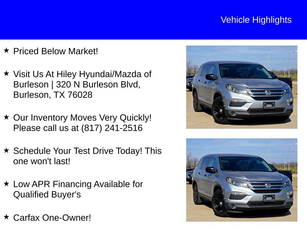 Used 2018 Honda Pilot LX image 9