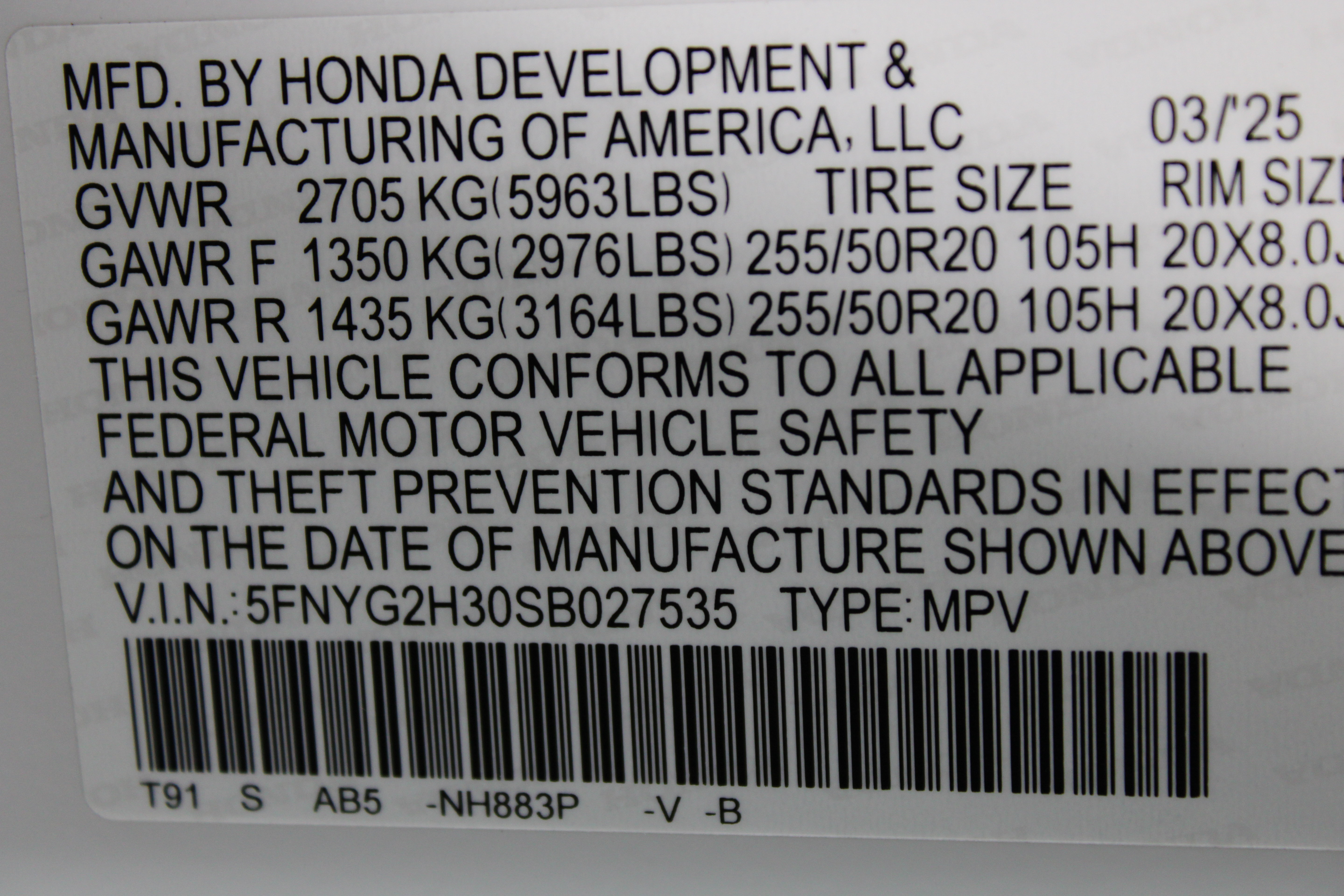 Used 2025 Honda Pilot Sport image 42