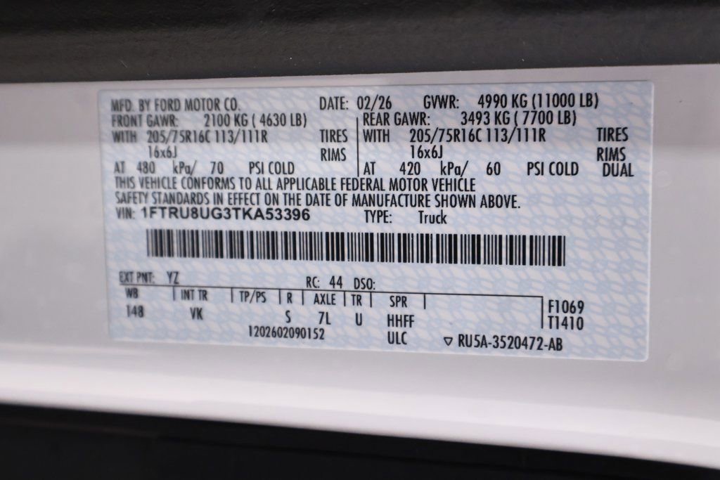 New 2026 Ford Transit 350 148 High Roof Extended DRW image 39