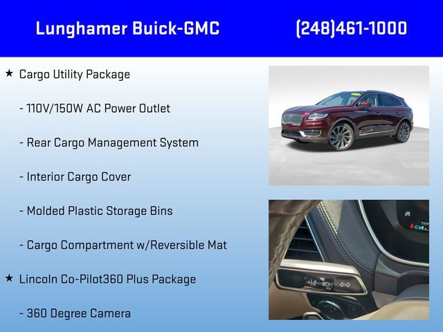 Used 2020 Lincoln Nautilus Reserve w/ Equipment Group 201A FWD image 12