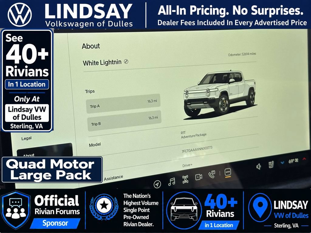 Used 2022 Rivian R1T Adventure AWD/4WD image 25