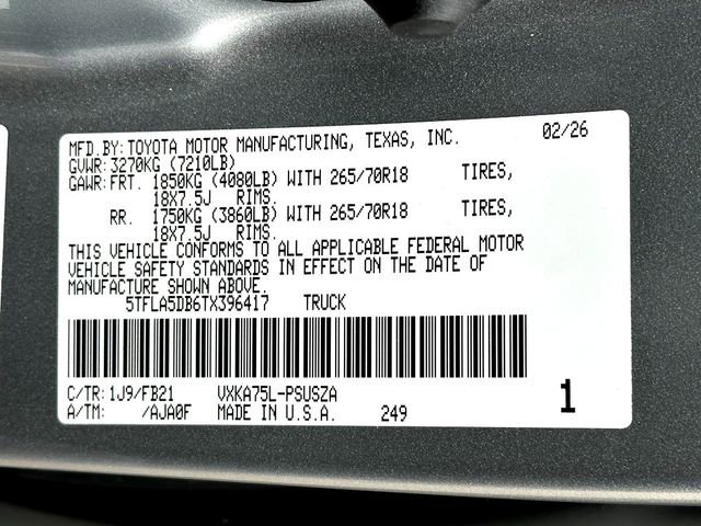 New 2026 Toyota Tundra SR5 image 24