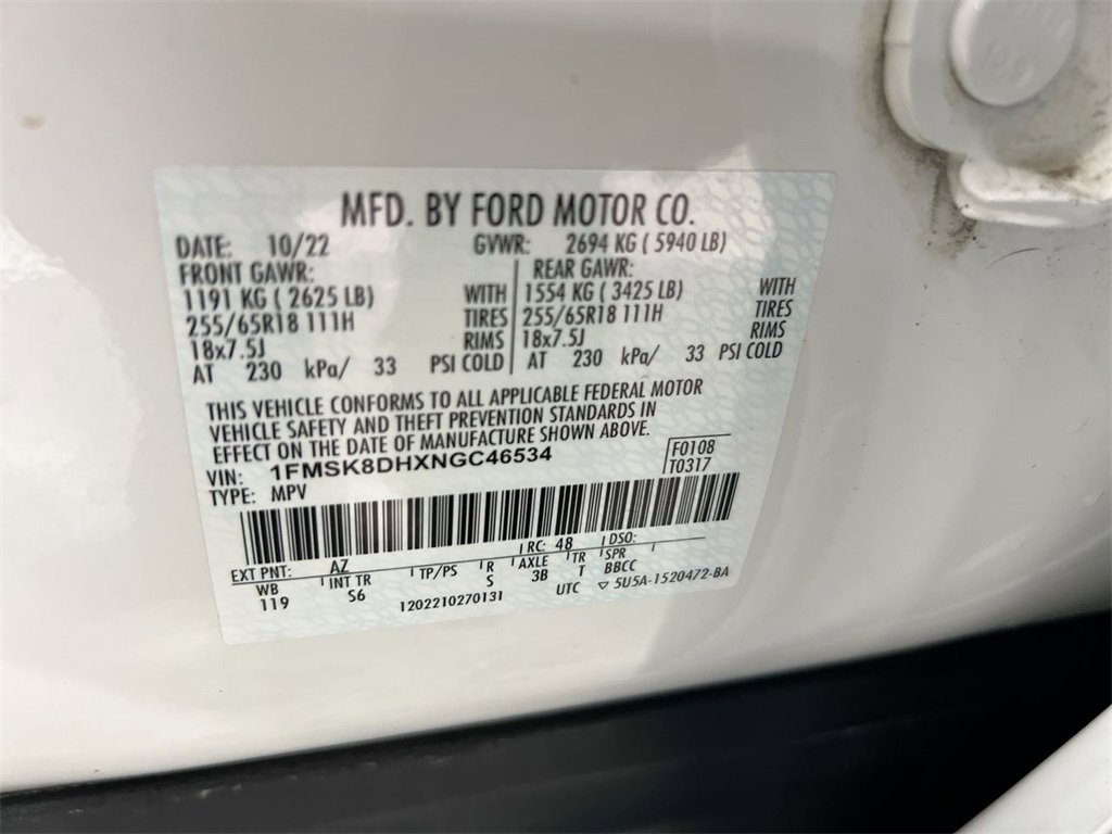 Used 2022 Ford Explorer XLT w/ Equipment Group 202A image 27