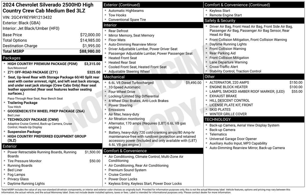 Used 2024 Chevrolet Silverado 2500 High Country w/ High Country Premium Package AWD/4WD image 30