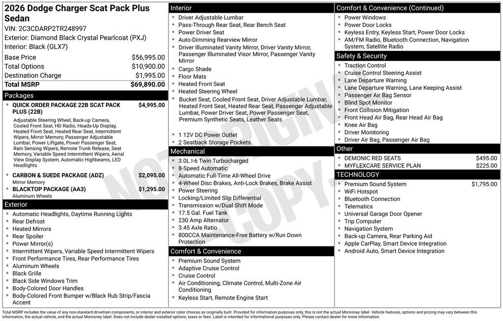 New 2026 Dodge Charger Scat Pack AWD/4WD image 7