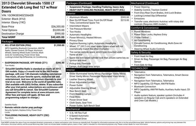 Used 2013 Chevrolet Silverado 1500 LT w/ All-Star Edition AWD/4WD image 6