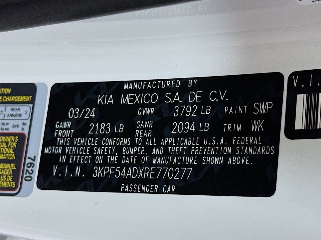 Certified 2024 Kia Forte GT-Line FWD image 34