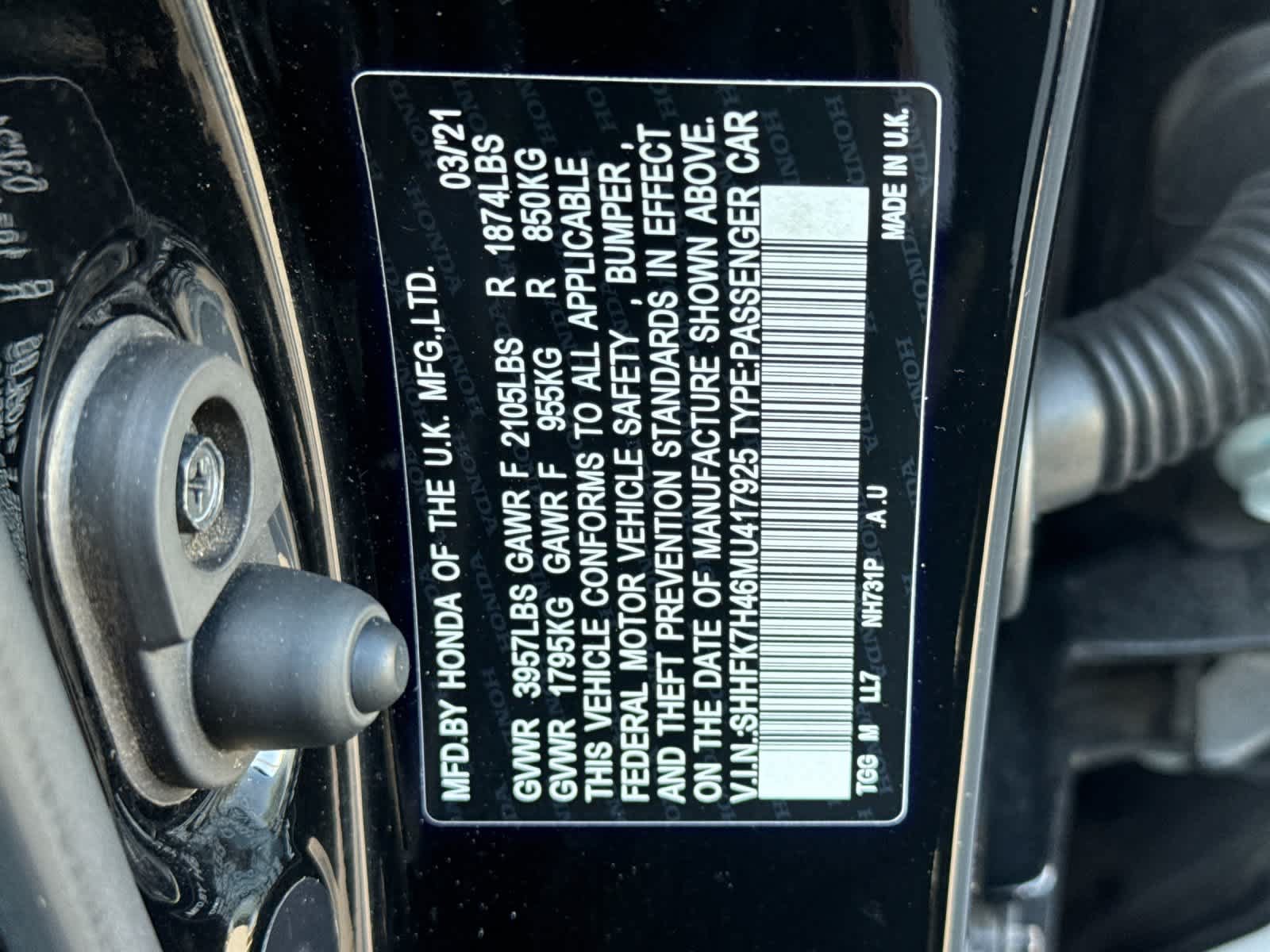 Used 2021 Honda Civic Sport image 30