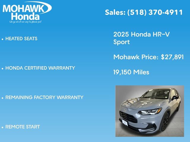 Certified 2025 Honda HR-V Sport image 16