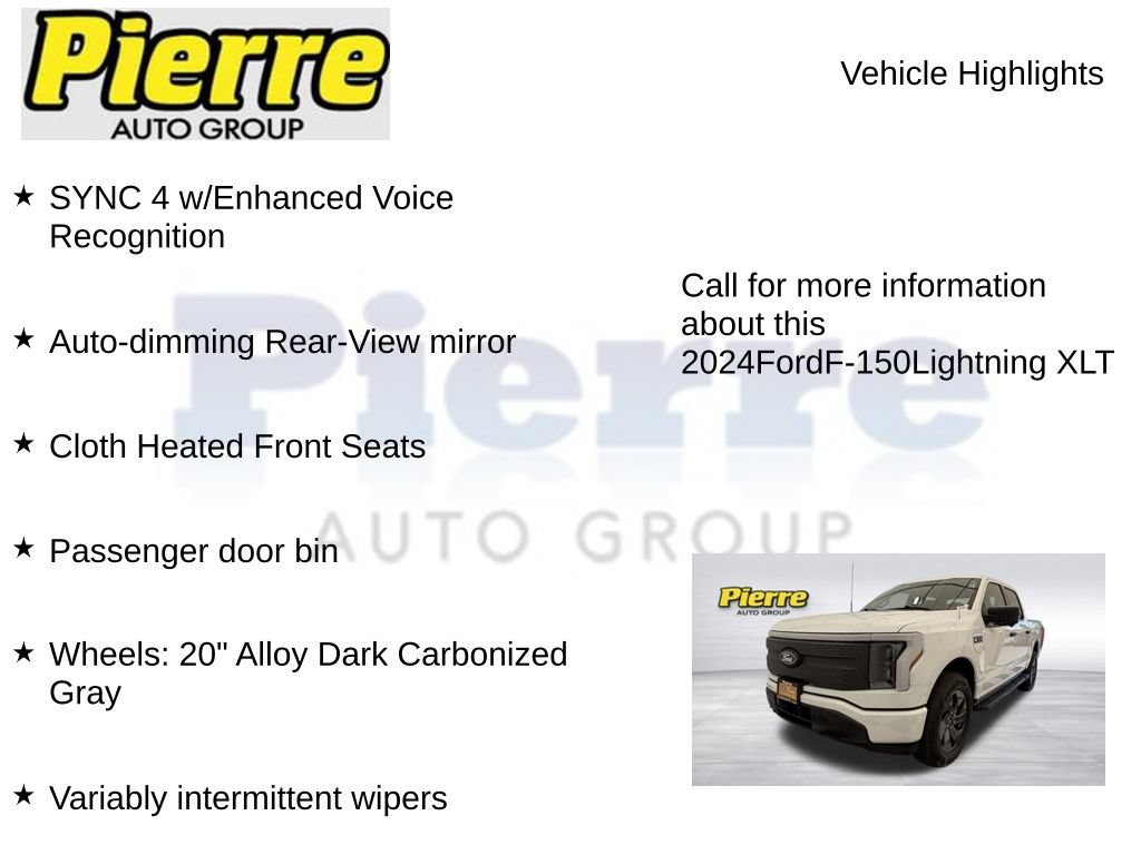 Certified 2024 Ford F150 Lightning XLT AWD/4WD image 17
