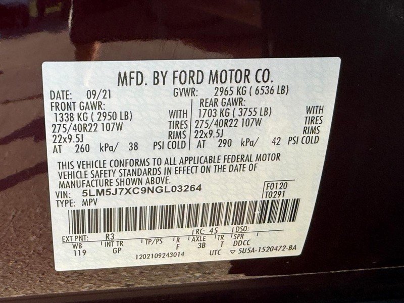 Used 2022 Lincoln Aviator Reserve w/ Equipment Group 201A AWD/4WD image 31