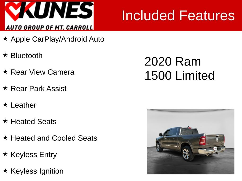 Used 2020 RAM 1500 Limited AWD/4WD image 3