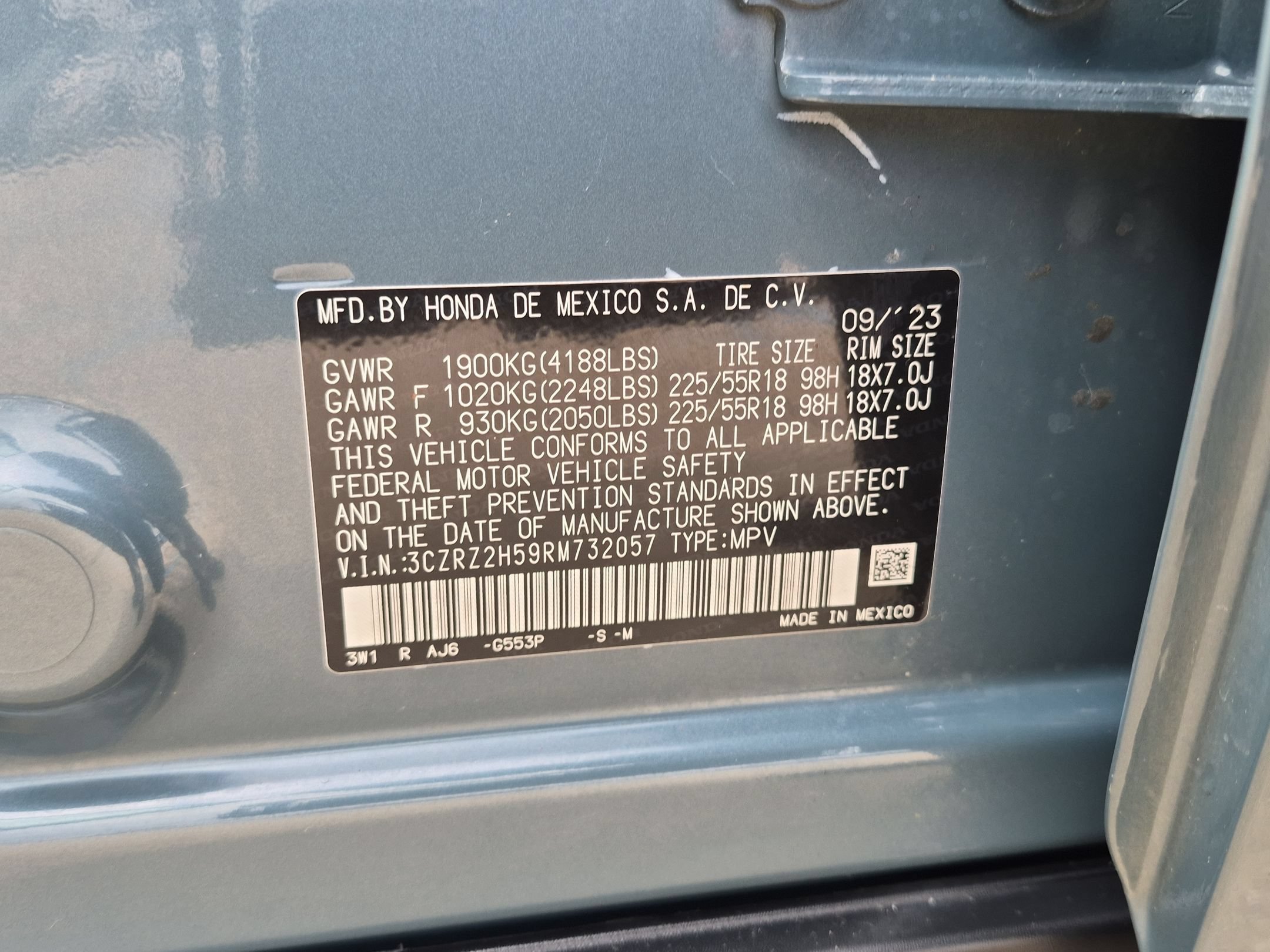 Certified 2024 Honda HR-V Sport image 34