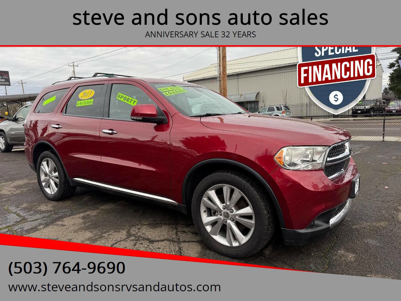 Used 2013 Dodge Durango Crew w/ Trailer Tow Group IV