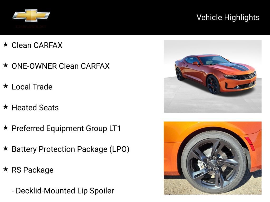 Certified 2022 Chevrolet Camaro LT w/ RS Package image 19