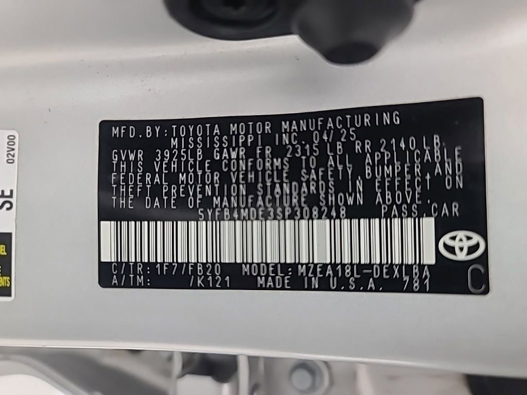Used 2025 Toyota Corolla LE FWD image 38