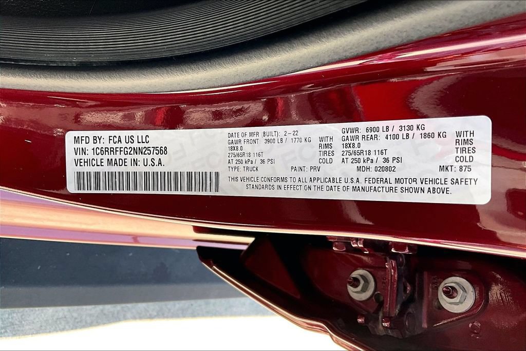Certified 2022 RAM 1500 Big Horn AWD/4WD image 34