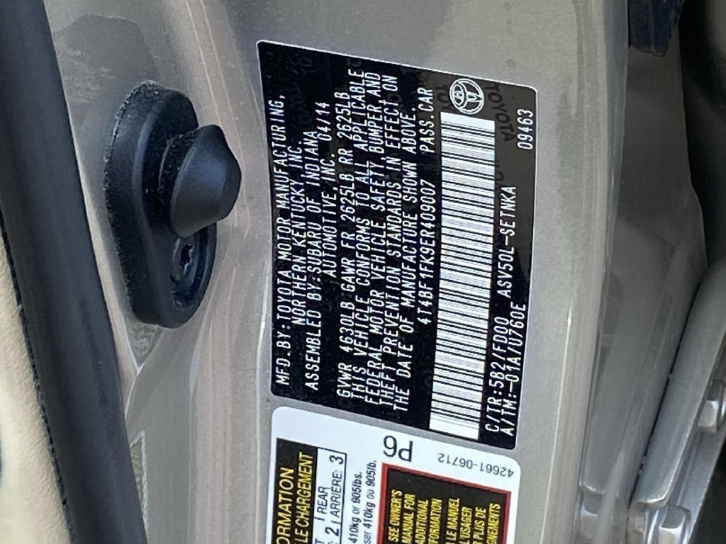 Used 2014 Toyota Camry LE FWD image 27