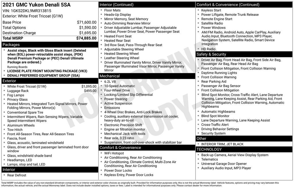 Used 2021 GMC Yukon Denali image 6