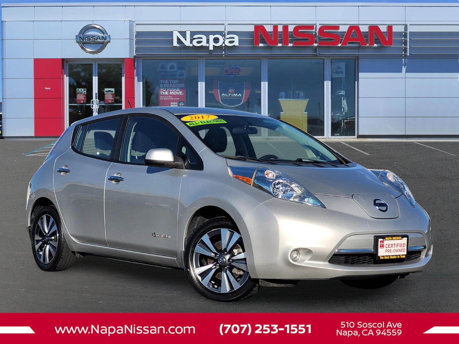 Certified 2017 Nissan Leaf SV FWD image 1