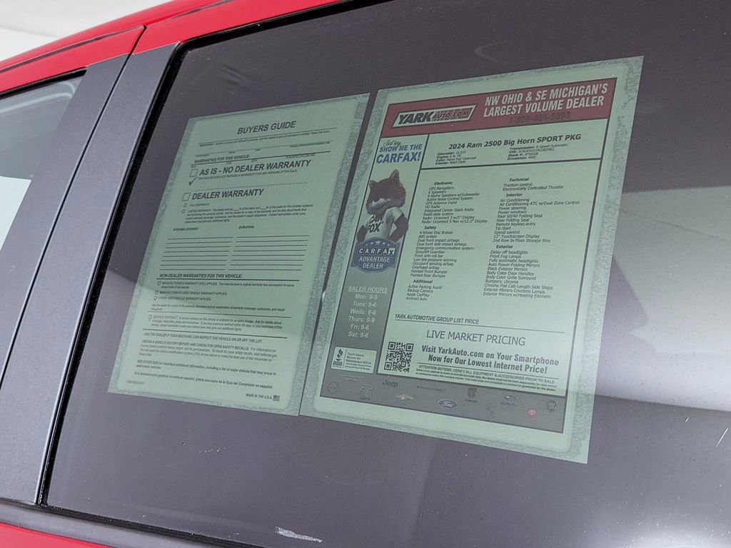 Certified 2024 RAM 2500 Big Horn w/ Sport Appearance Package image 16