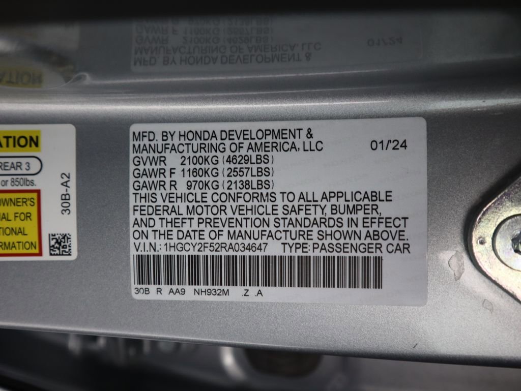 Certified 2024 Honda Accord Sport image 35