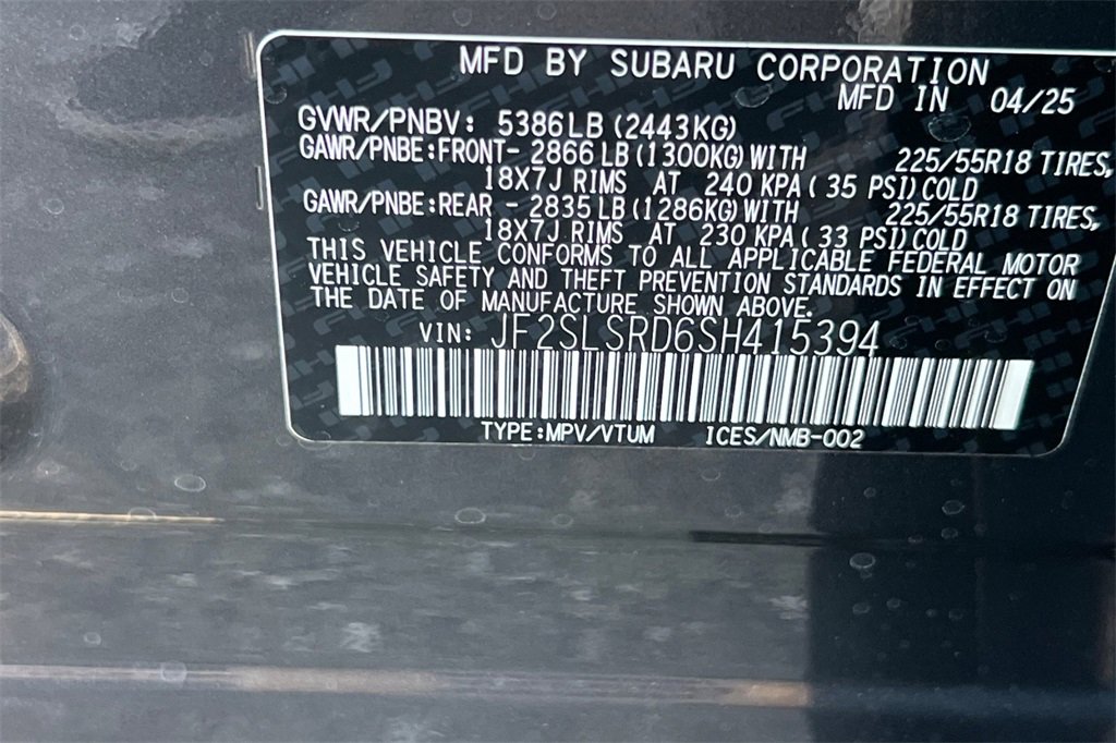 New 2025 Subaru Forester Limited w/ Protection Package (1PH) image 24