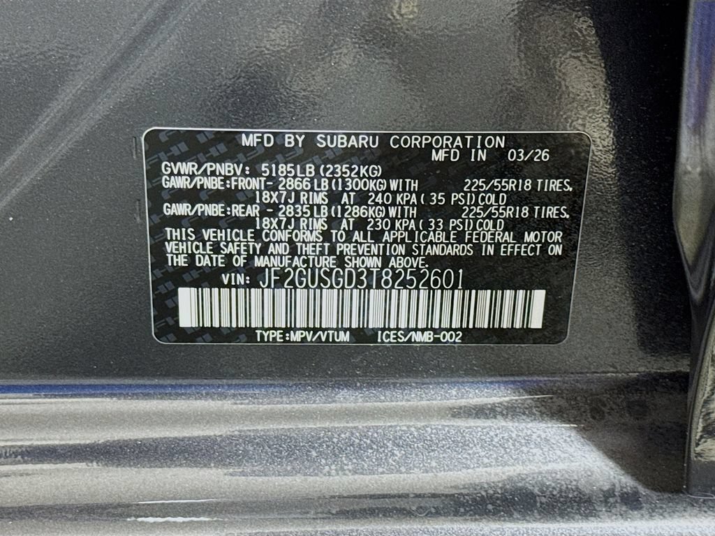 New 2026 Subaru Crosstrek 2.5i Sport AWD/4WD image 31