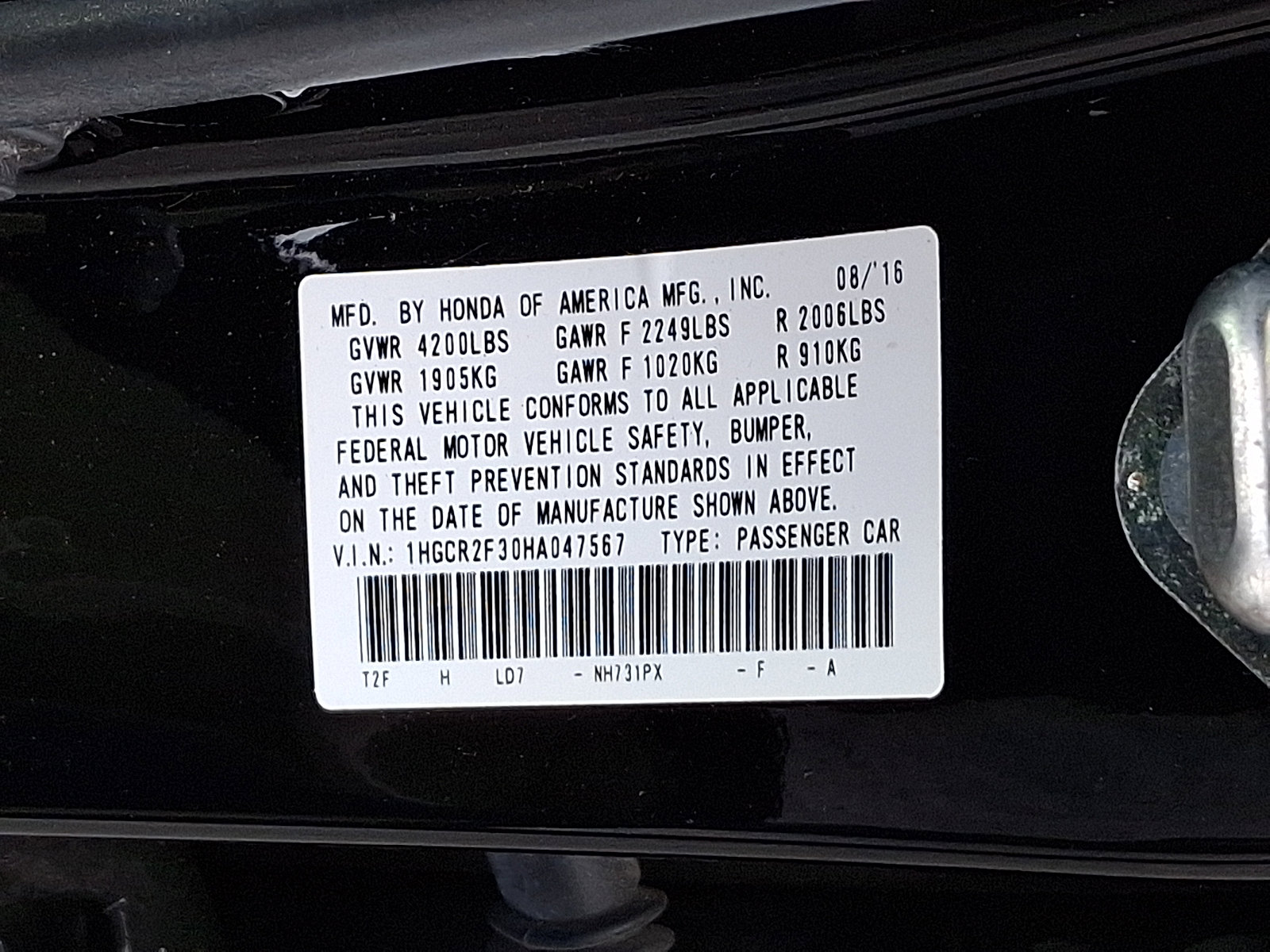 Used 2017 Honda Accord LX image 27