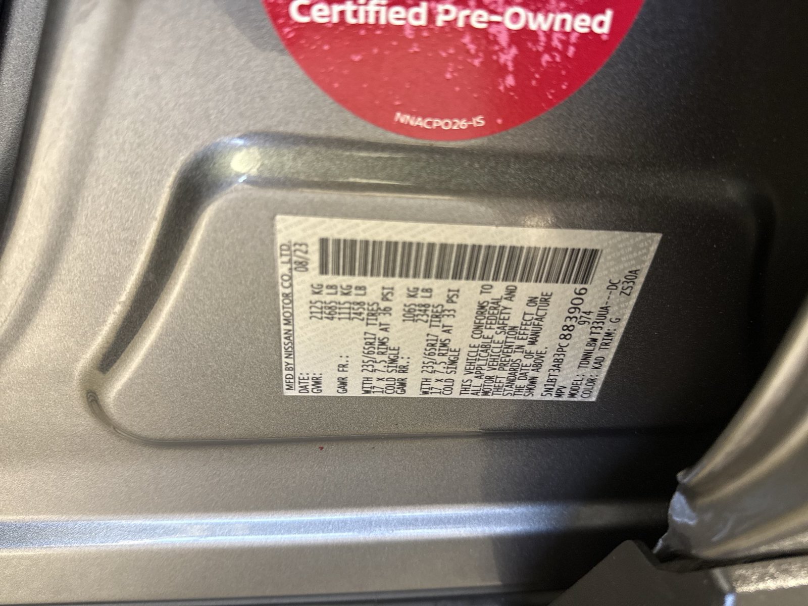 Certified 2023 Nissan Rogue S AWD/4WD image 37