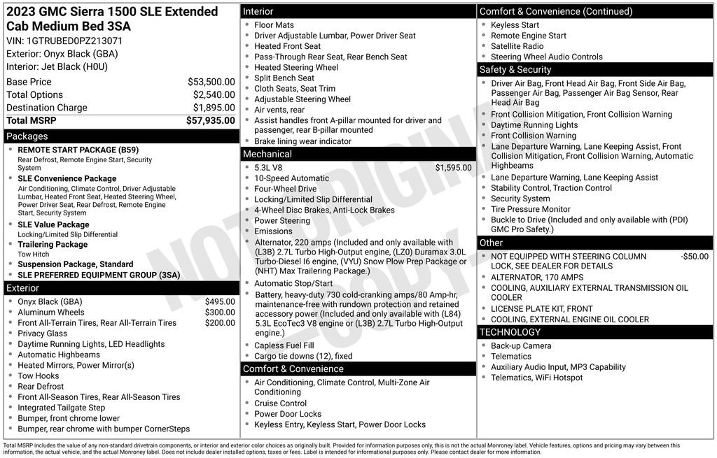 Certified 2023 GMC Sierra 1500 SLE AWD/4WD image 5
