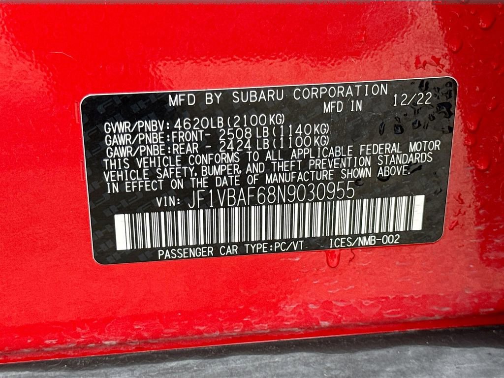 Used 2022 Subaru WRX Premium AWD/4WD image 41