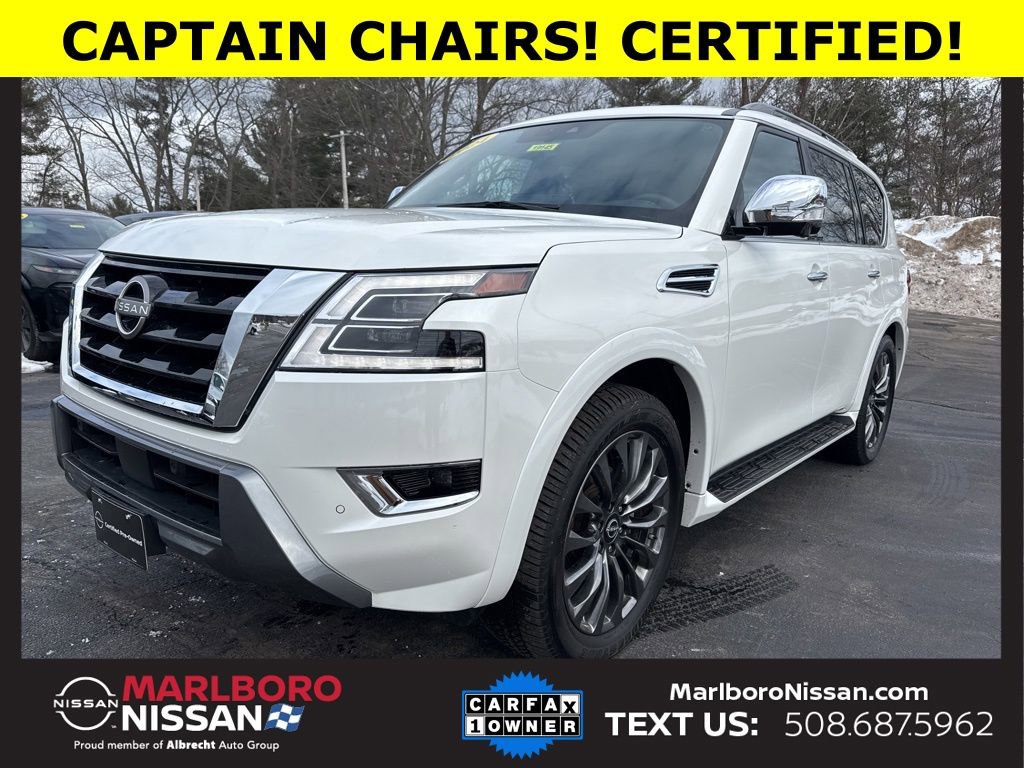 Certified 2024 Nissan Armada Platinum w/ Captain's Chairs Package image 3