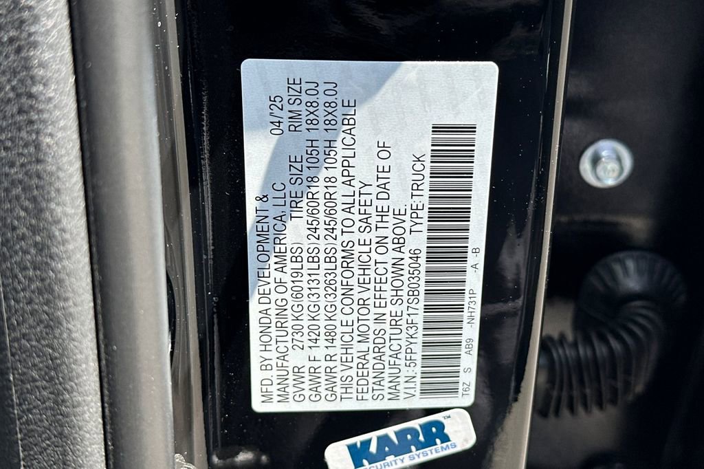 New 2025 Honda Ridgeline Sport image 33