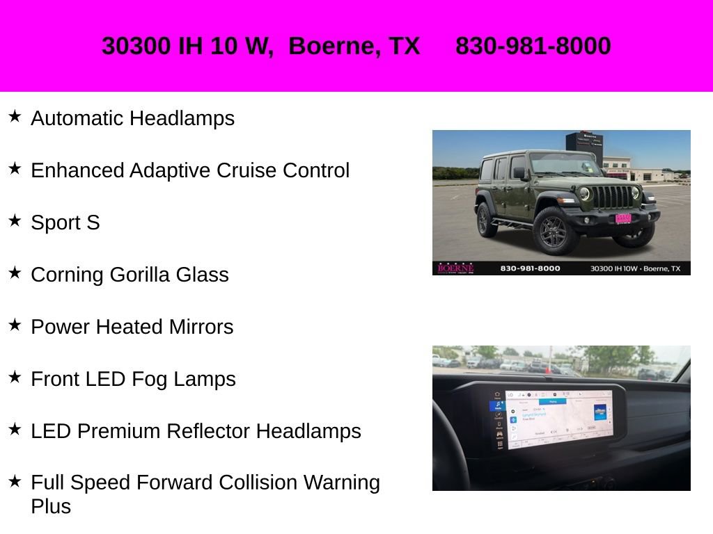 Used 2024 Jeep Wrangler Unlimited Sport AWD/4WD image 37