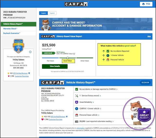 Used 2023 Subaru Forester Premium image 11