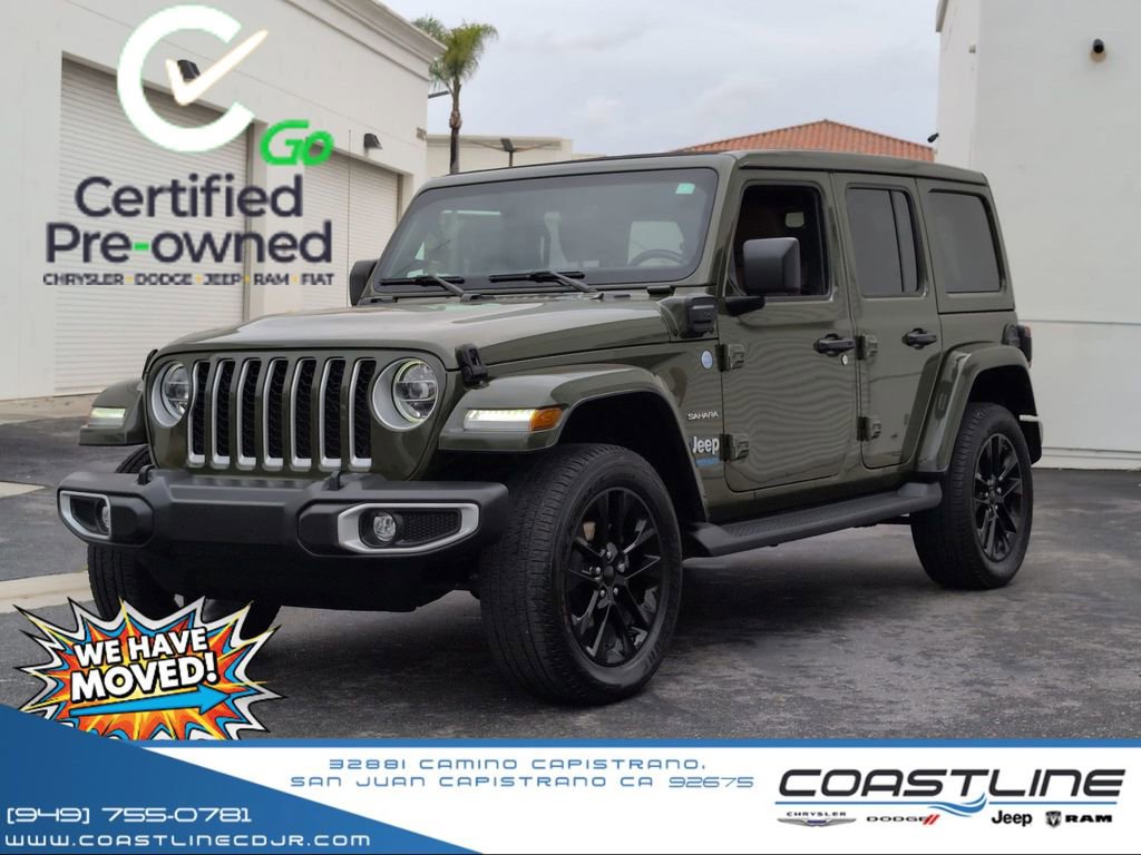Certified 2021 Jeep Wrangler Unlimited Sahara w/ Cold Weather Group image 1