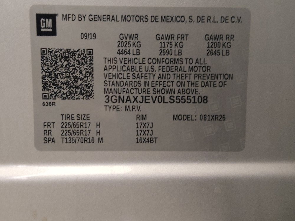 Used 2020 Chevrolet Equinox LT w/ Driver Convenience Package image 33