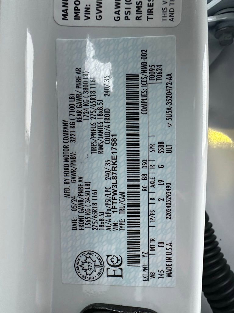 Used 2024 Ford F150 XLT w/ Equipment Group 302A MID image 21