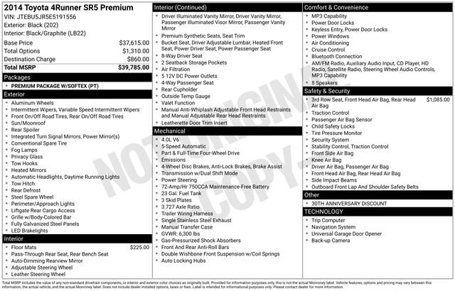 Used 2014 Toyota 4Runner SR5 Premium AWD/4WD image 12