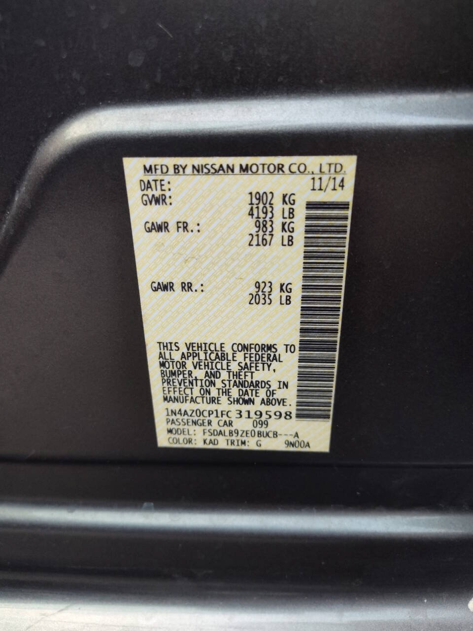 Used 2015 Nissan Leaf S FWD image 26