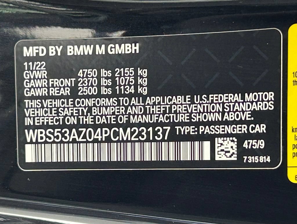 Used 2023 BMW M4 Coupe w/ Executive Package RWD image 43