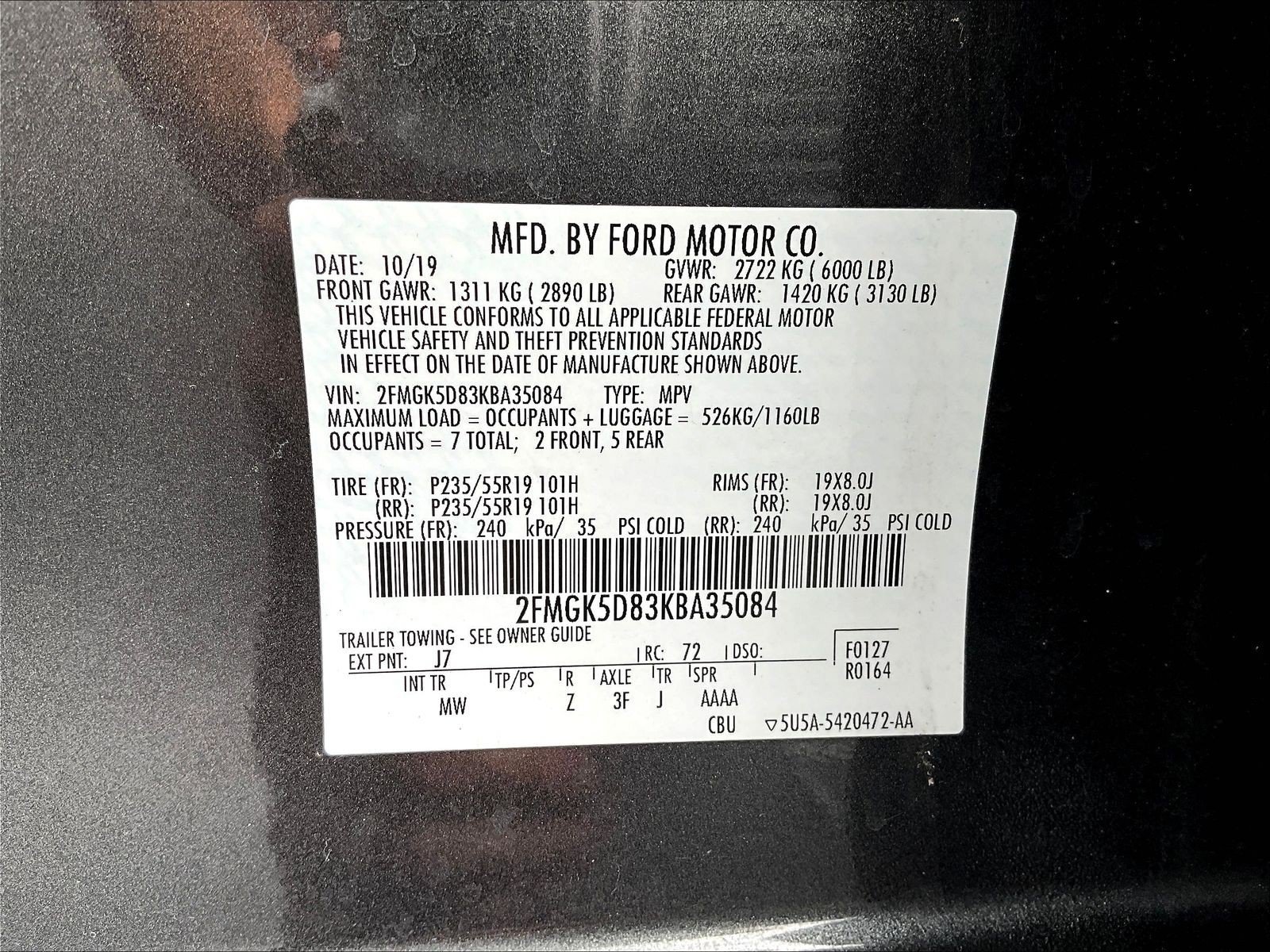 Used 2019 Ford Flex Limited FWD image 18