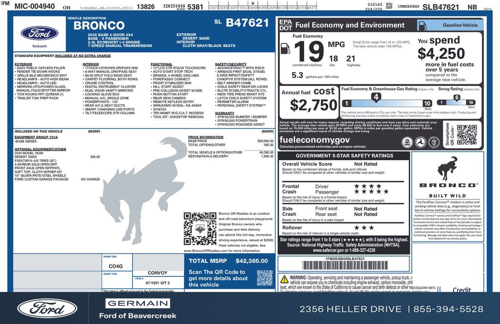 New 2025 Ford Bronco 4-Door image 29