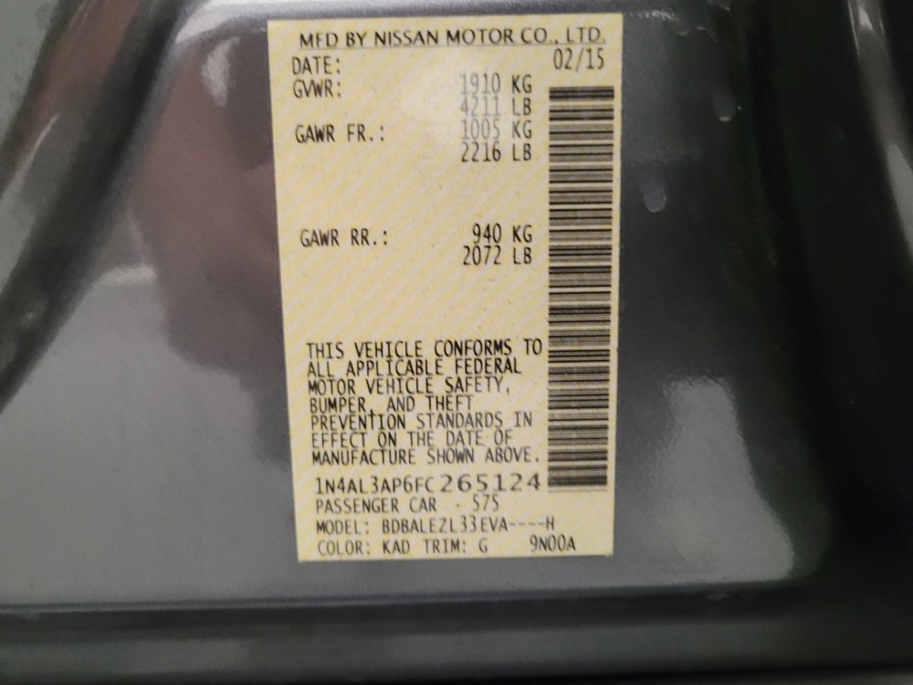 Used 2015 Nissan Altima 2.5 S w/ Power Driver Seat Package FWD image 33