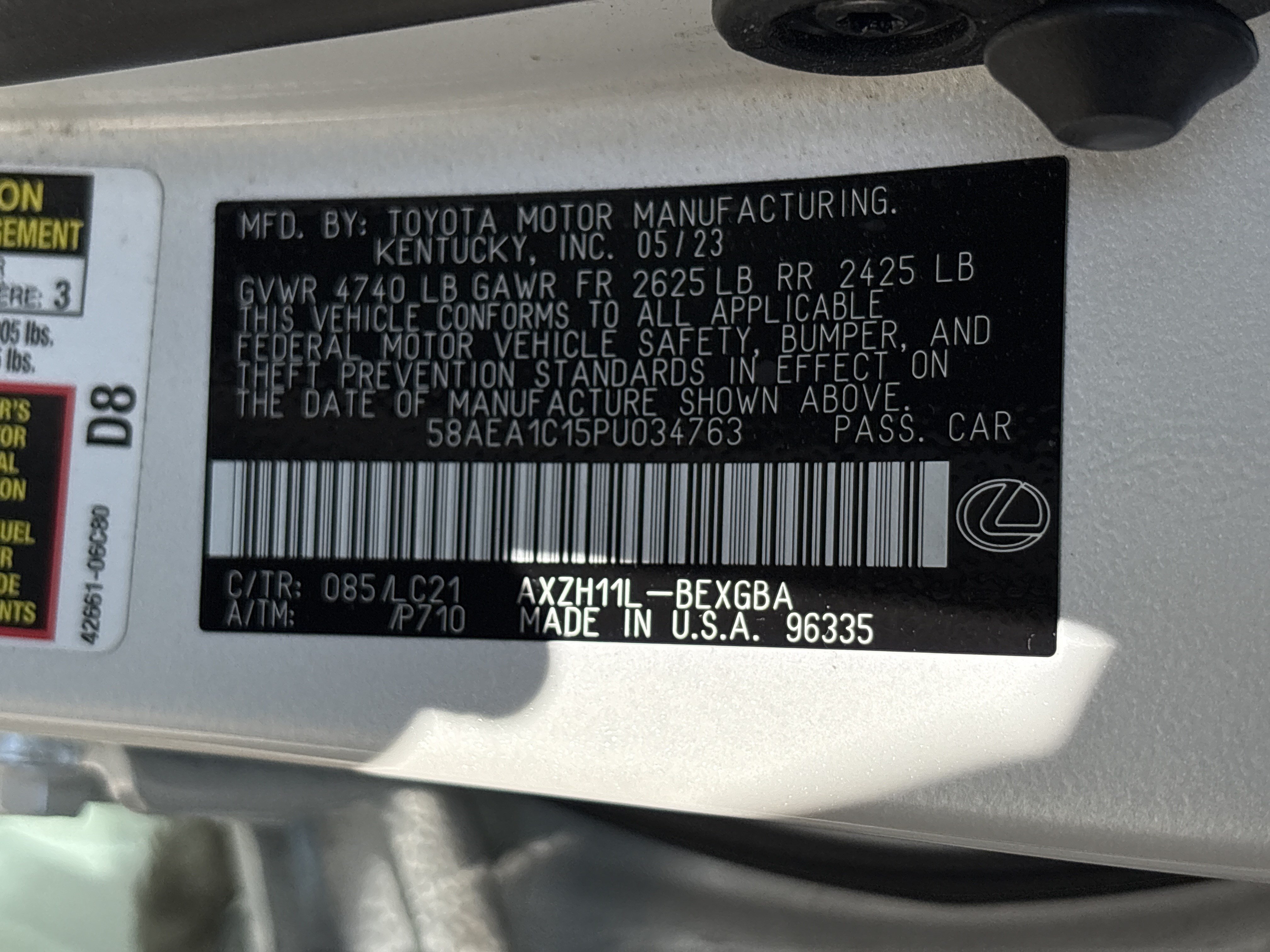 Used 2023 Lexus ES 300h w/ Accessory Package (Z2) FWD image 35