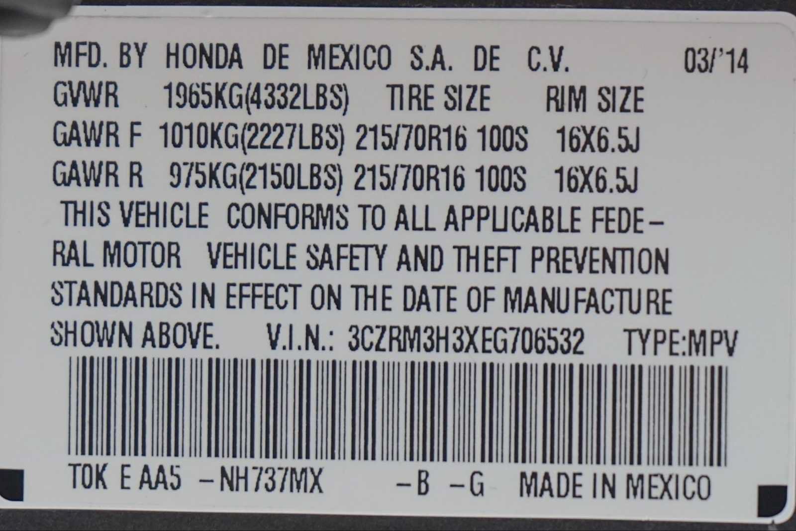 Used 2014 Honda CR-V LX image 30