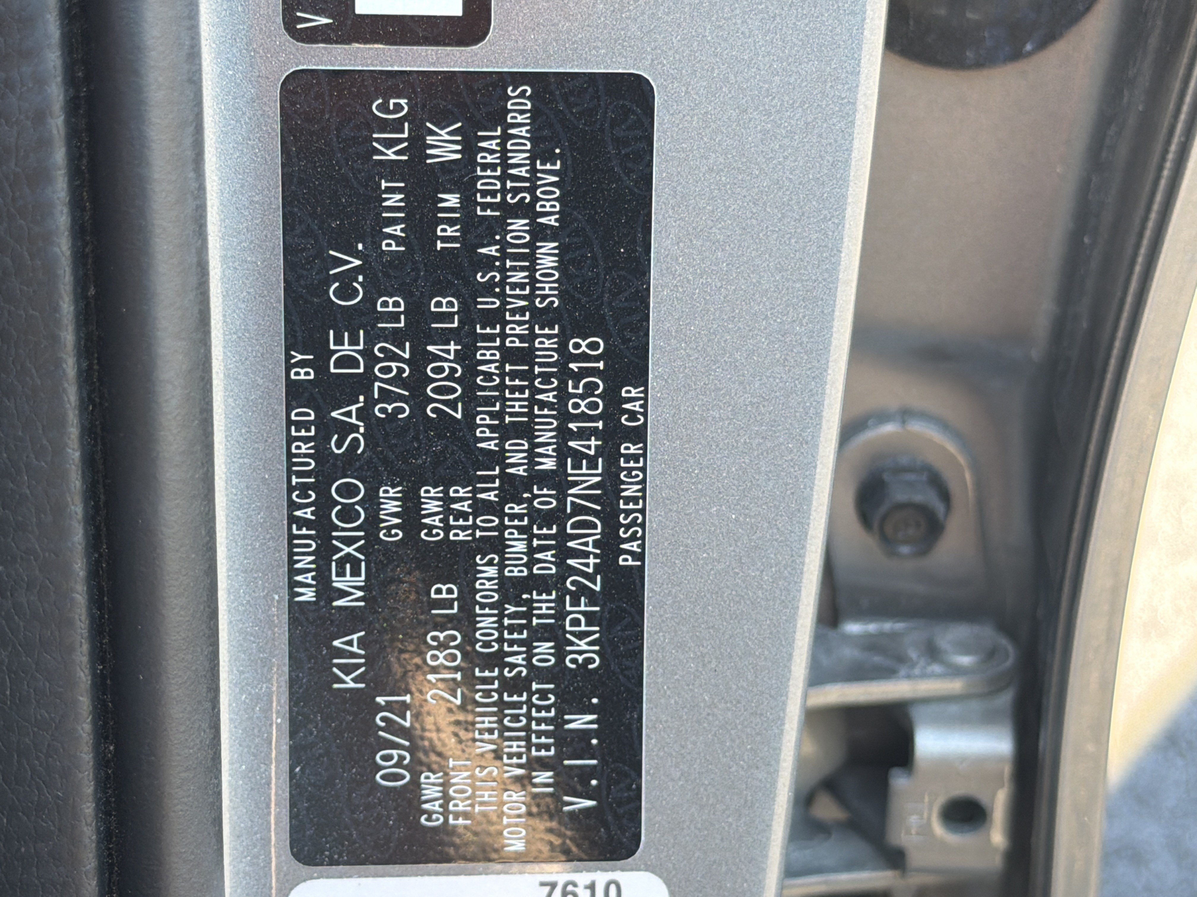 Certified 2022 Kia Forte LXS w/ LXS Technology Package FWD image 34