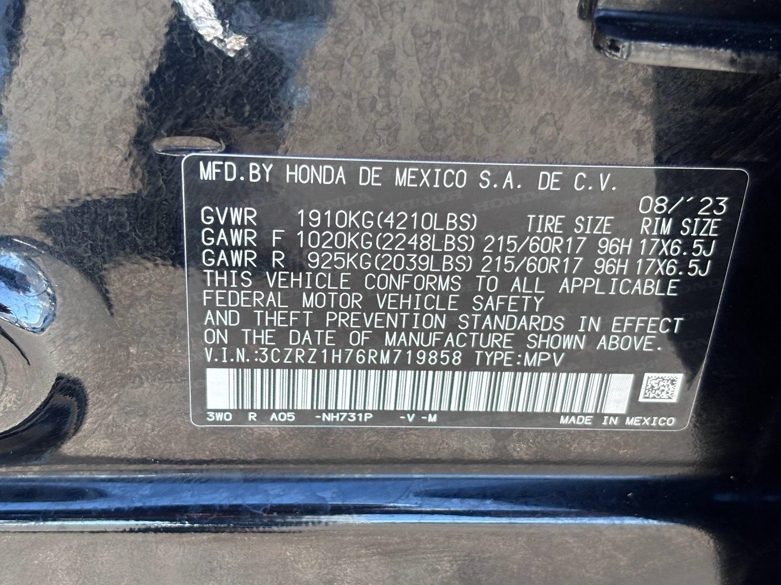 Certified 2024 Honda HR-V EX-L image 37
