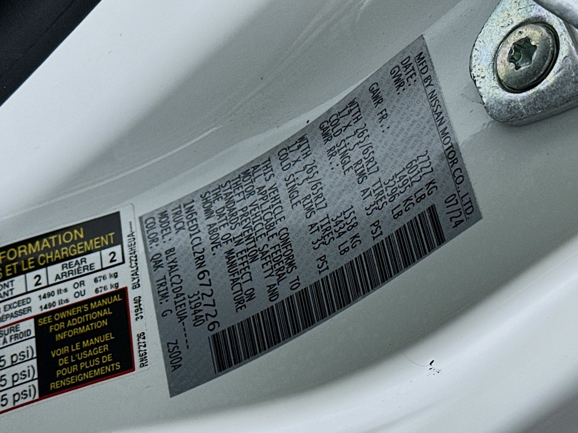 Used 2024 Nissan Frontier SV w/ SV Convenience Package RWD image 12